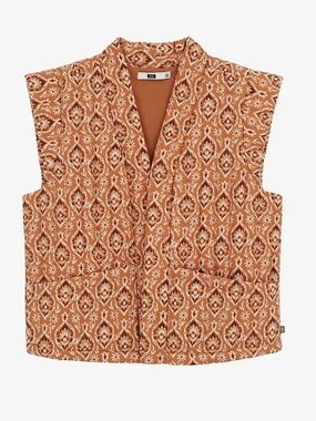 WE Girls Orange Pattered Quilted Vest